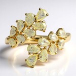 Anello in oro con Diamante Giallo SI2 (CIRARI)
