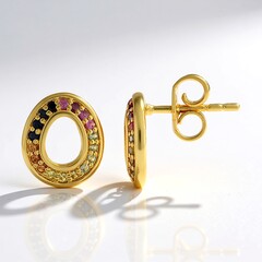 Orecchini in argento con Zaffiro Blu