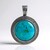 Ciondolo in argento con Turchese Kingman Mohave Blu (Faszination Türkis)