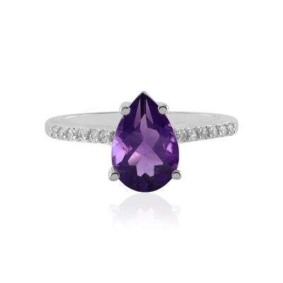 Anello in argento con Ametista Siberiana