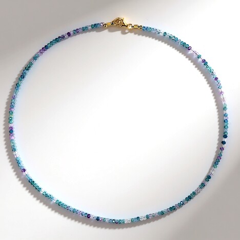 Collana in argento con Fluorite Blu
