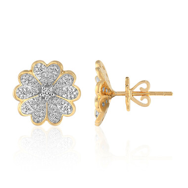 Boucles d'oreilles en or et Diamant SI1 (G) (Annette)