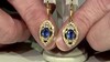 Pendientes en plata con Cianita de Nepal