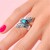 Bague en argent et Turquoise de Kingman (Desert Chic)