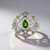 Anello in argento con Diopside Russo
