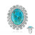 Kingman Blue Mojave Turquoise Silver Ring (Faszination Türkis)