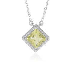 Collana in argento con Quarzo Limone
