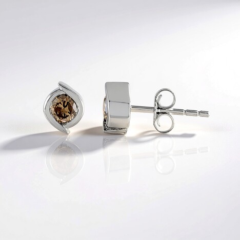 Orecchini in oro con Diamante Cioccolato I2 (SUHANA)