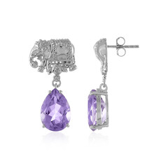 Pendientes en plata con Amatista Rosa de Francia