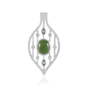Canadian Jade Silver Pendant