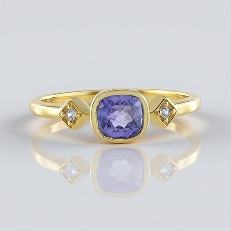 Anello in argento con Tanzanite (Adela Silber)