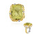 Anillo en plata con Cuarzo del Ouro Verde (Gems en Vogue)