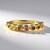 Anello in argento con Zaffiro Fancy