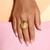 Bague en argent et Emeraude de Zambie (Gems en Vogue)