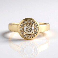 Anello in oro con Diamante Cioccolato I2 (SUHANA)