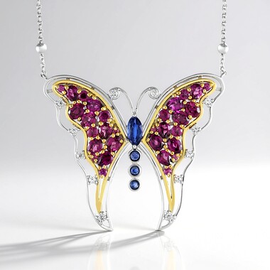 Edelstein-Silbercollier (Dallas Prince Designs)