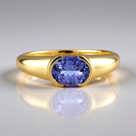 Anello in argento con Tanzanite (Adela Silber)