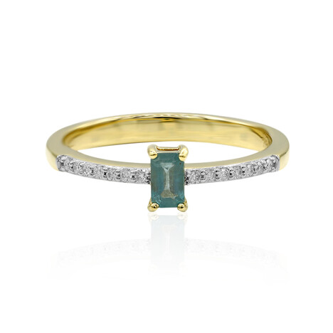 Anello in oro con Grandidierite (AMAYANI)