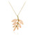 Peach Pastel Quartz Silver Necklace