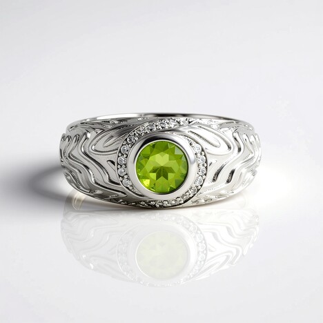 Anello in argento con Peridoto (de Melo Essence)