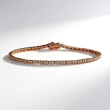 9K SI1 Argyle Rose De France Diamond Gold Bracelet (Annette)