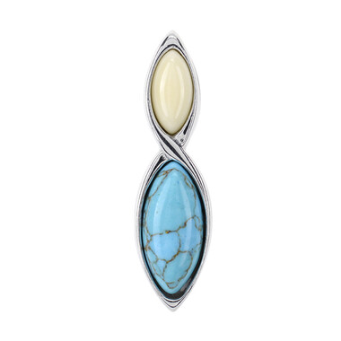 Colgante en plata con Turquesa (dagen)