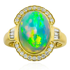 Gouden ring met een Welo-opaal (CIRARI)