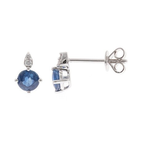 Gouden oorbellen met Blauwe Ceylon saffieren (CIRARI)