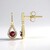 Orecchini in oro con Spinello Rosso