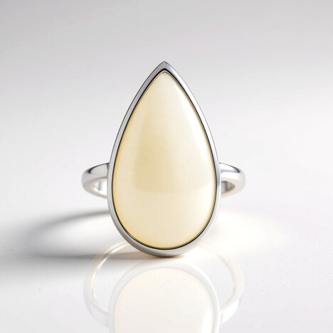 Anello in argento con Madreperla (MONOSONO COLLECTION)