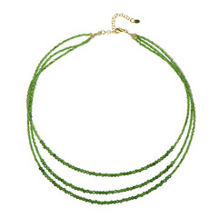 Russischer Diopsid-Silberhalskette (Riya)