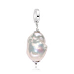 Ciondolo in argento con Perla d'Acqua Dolce Bianca