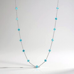Collana in argento con Apatite Blu (de Melo Essence)