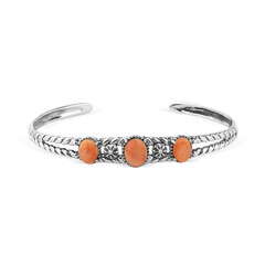 Zilveren armband met een Oranje stekelige oester (Desert Chic)