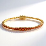 Bracciale in argento con Citrino Madeira