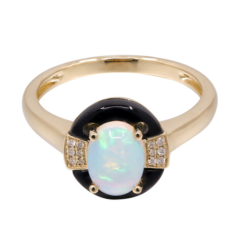 Gouden ring met een AAA Welo-opaal (CIRARI)
