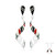 Pendientes en plata con Turquesa azul del Mohave Kingman (Jones Lee)