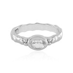 Anello in argento con Topazio Bianco