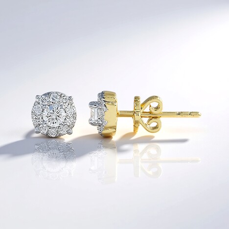 Orecchini in oro con Diamante SI1 (G) (Annette)