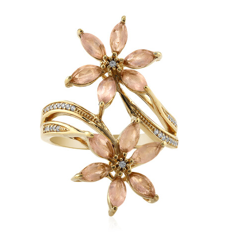 Rose Quartz Silver Ring