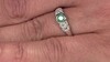 Zilveren ring met een Colombiaanse smaragd