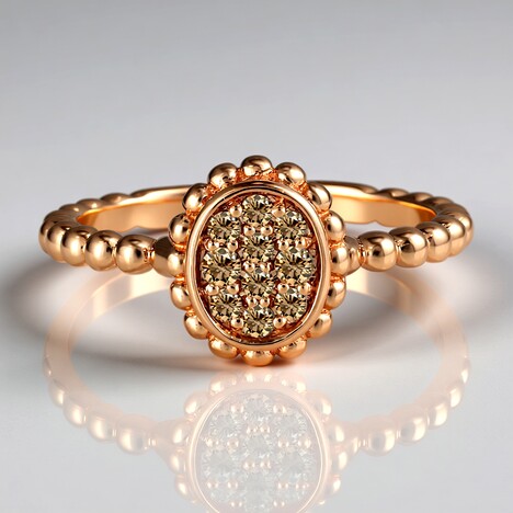 Anello in oro con Diamante Rose de France SI1 di Argyle (Annette)