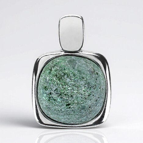 Ciondolo in argento con Fuchsite (dagen)