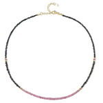 Collar en plata con Diamante negro (Riya)