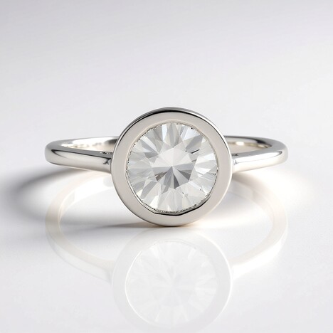 Anello in argento con Zircone (Adela Silber)