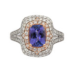 Anillo en oro con Tanzanita AAA (CIRARI)