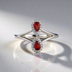 Anello in argento con Rubino Tanzania