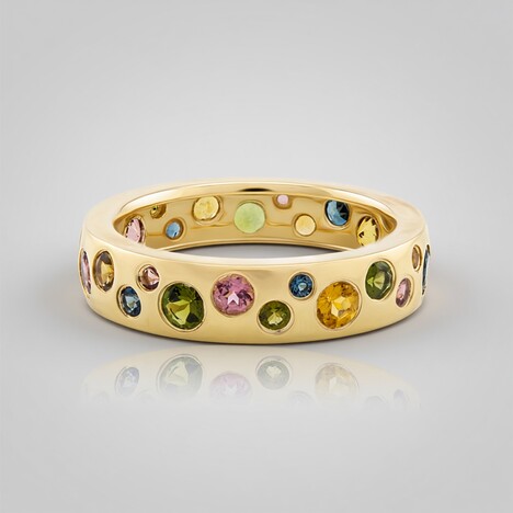 Anello in oro con Indicolite (CUSTODANA)