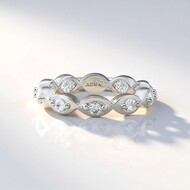 Bague en argent et Zircon
