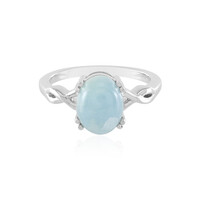 Bague en argent et Aigue-marine